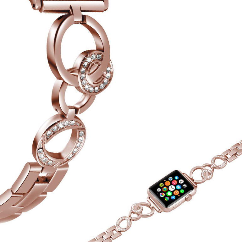Band Compatible With Apple Watch 38mm/40mm Iwatch Series 4/3/2/1 Apple Watch 42mm/44mm Bracelet for Women Band Compatible With Apple Watch 38mm/40mm Iwatch Series 4/3/2/1 Apple Watch 42mm/44mm Bracelet for Women