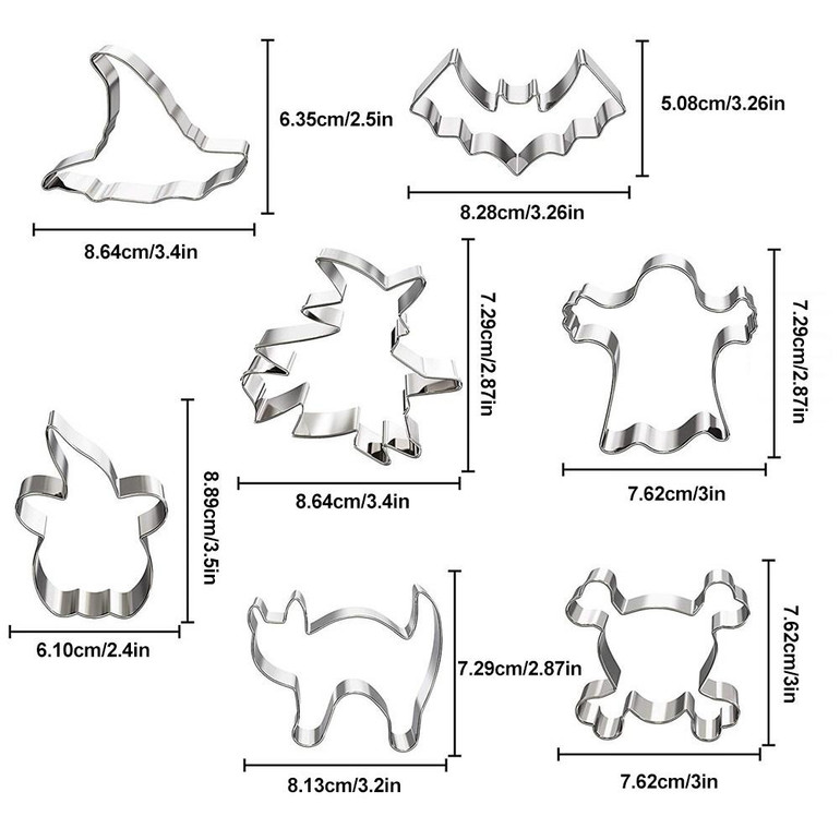 7 Halloween Cookie Cutter Set