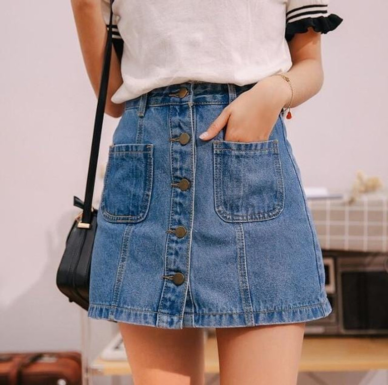High Waist Mini Skirt