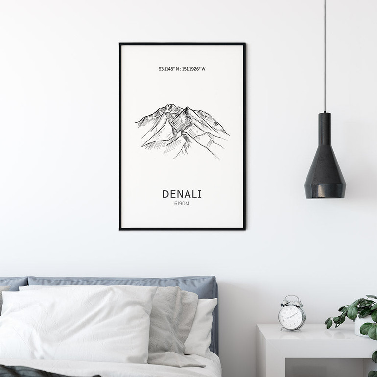 Denali Seven Summits  Mountain Poster