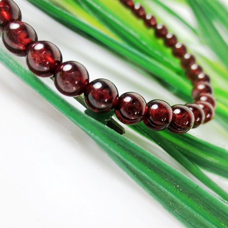 Natural Garnet Crystal Bracelet