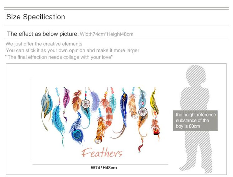 Dreamcatcher Feathers Wall Sticker Dreamcatcher Feathers Wall Sticker