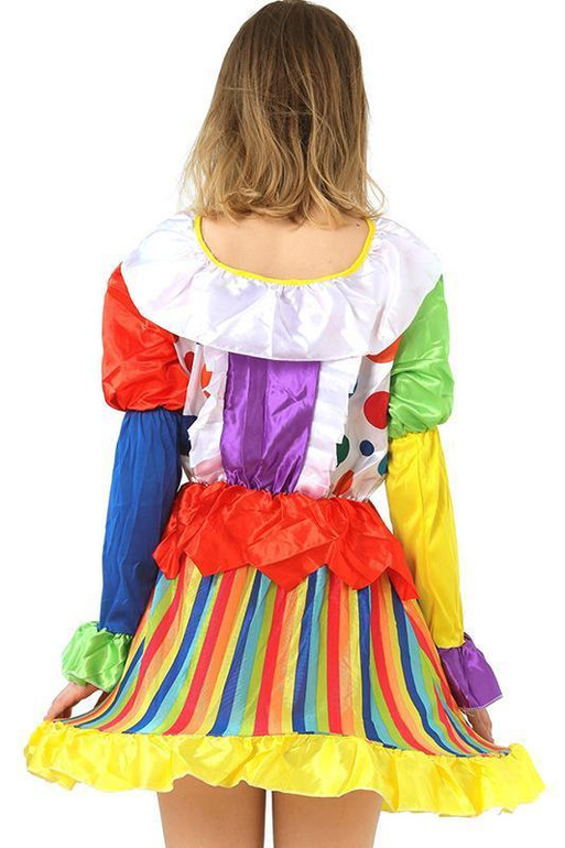 BFJFY Halloween Women's Gilrs Funny Clown Cosplay Circus Costume Outfit