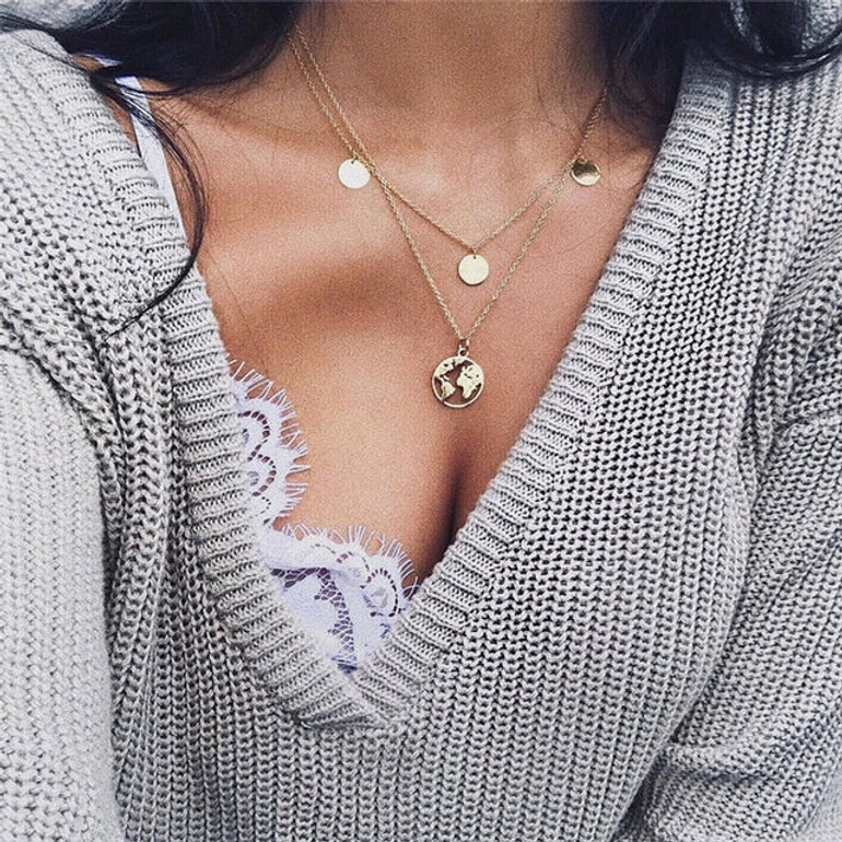 Hagat™️ World Map Necklace