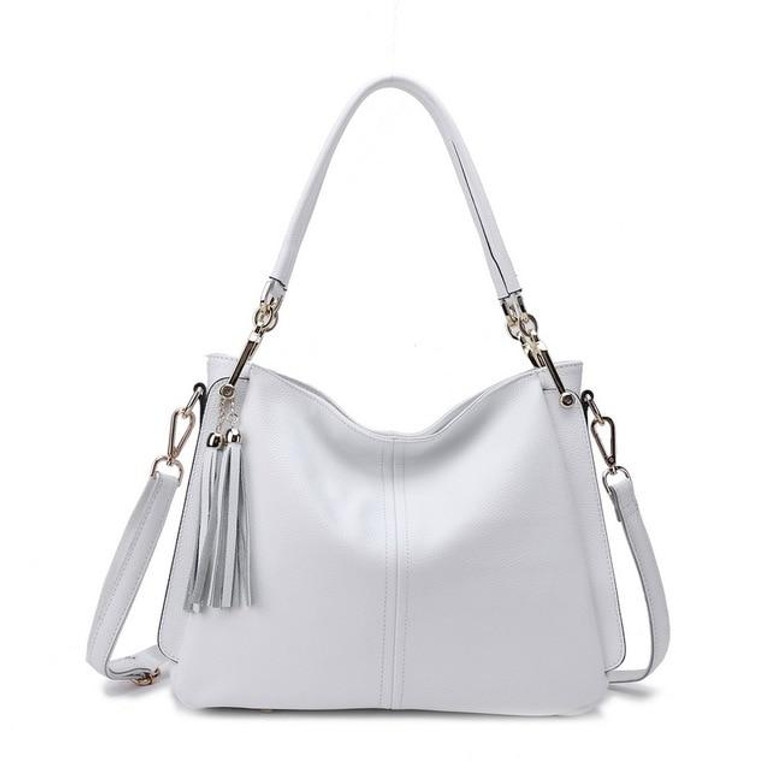 Handbags women 100% genuine real cow leather long handle shoulder shopping messenger bag satchel