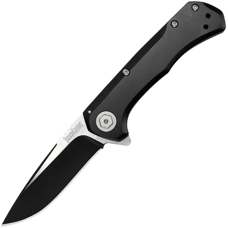 Kershaw Showtime Assisted 3 in 2-Tone Plain Black SS Handle