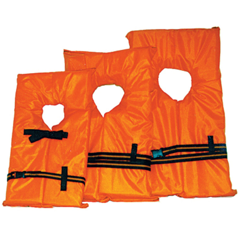 Kent Foam Life Preserver Orange Small 30-50 Lbs
