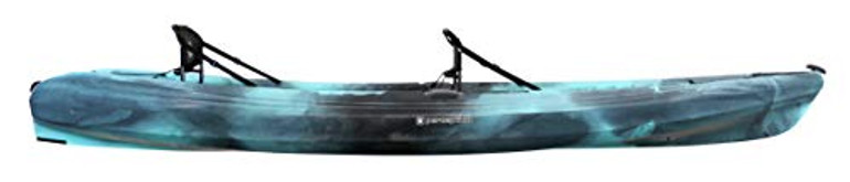 Perception Tribe 13.5 Sit on Top Tandem Kayak for All-Around Fun Large Rear Storage with Tie Downs