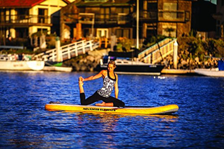 ADVANCED ELEMENTS Lotus YSUP Yoga Inflatable Stand Up Paddle Board, Orange, One Size