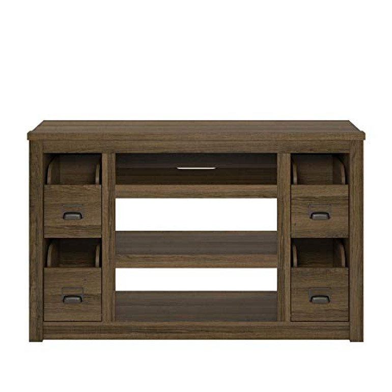Ameriwood Home Adams TV Stand for TVs up to 55", Brown Oak