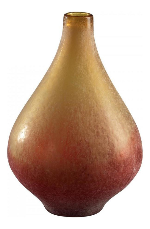Yellow and Orange 13.75in. Medium Vizio Yellow And Orange Vase - Style: 7314064