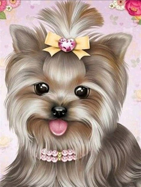 Huacan DIY Full Square Diamond Painting Dog Animal Diamond Embroidery Sale Rhinestone Picture 5d Diamond Mosaic DropShip