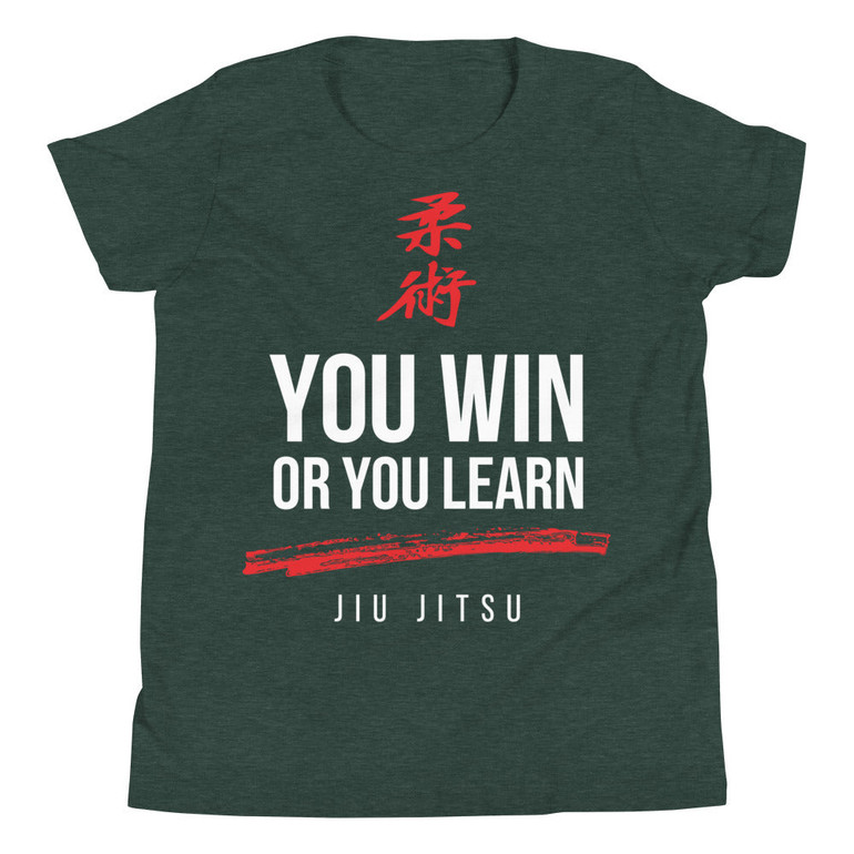 Jiu Jitsu - Win Or Learn - Youth Short Sleeve T-Shirt