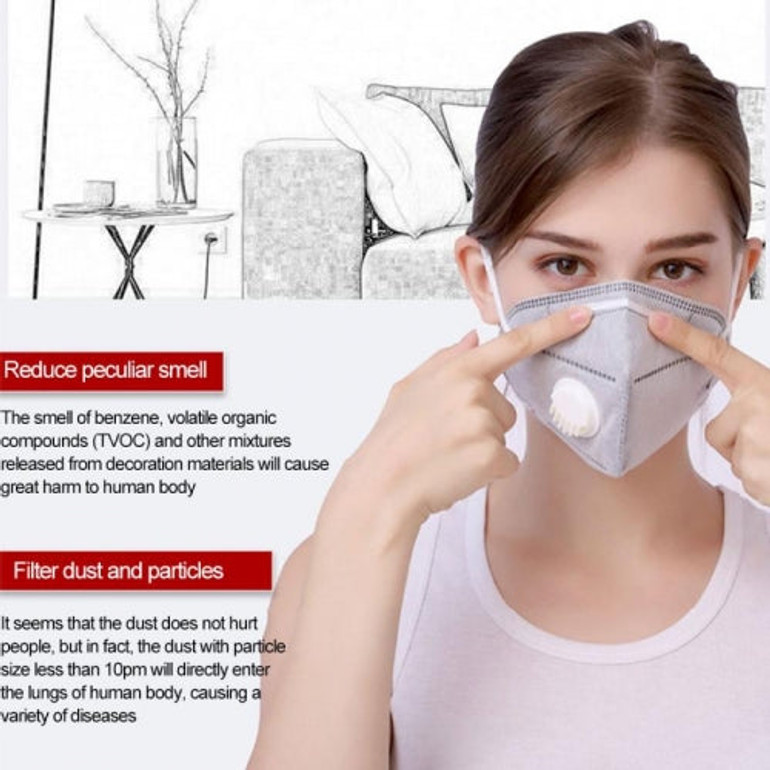 10 PCS Reusable KN95 Respirators