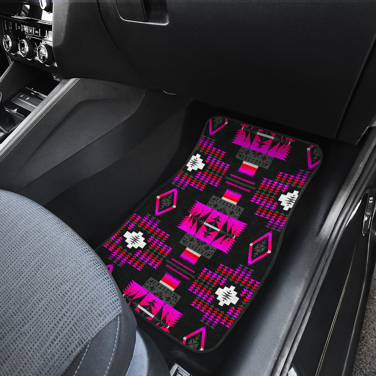Midnight Pink Front Car Mats (Set Of 2)