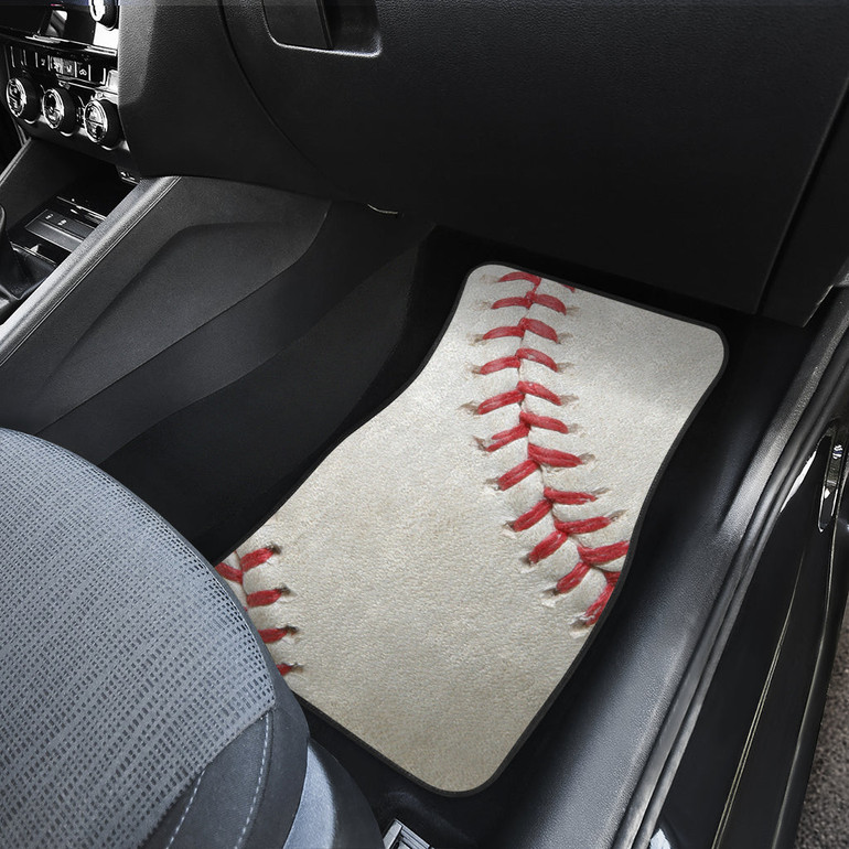 Baseball Front And Back Car Mats (Set of 4)