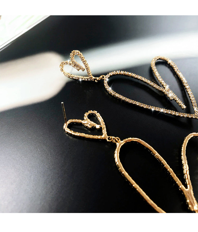 Juliet Heart Crystal Earrings