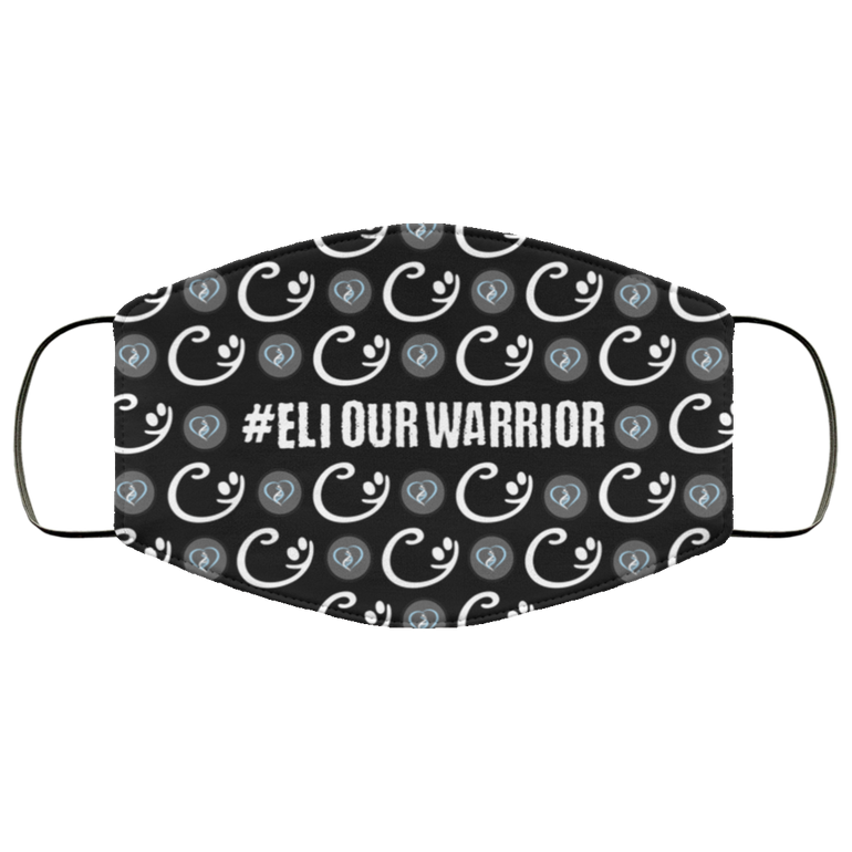 Eli Our Warrior 'Hearts and Smiley' Face Mask