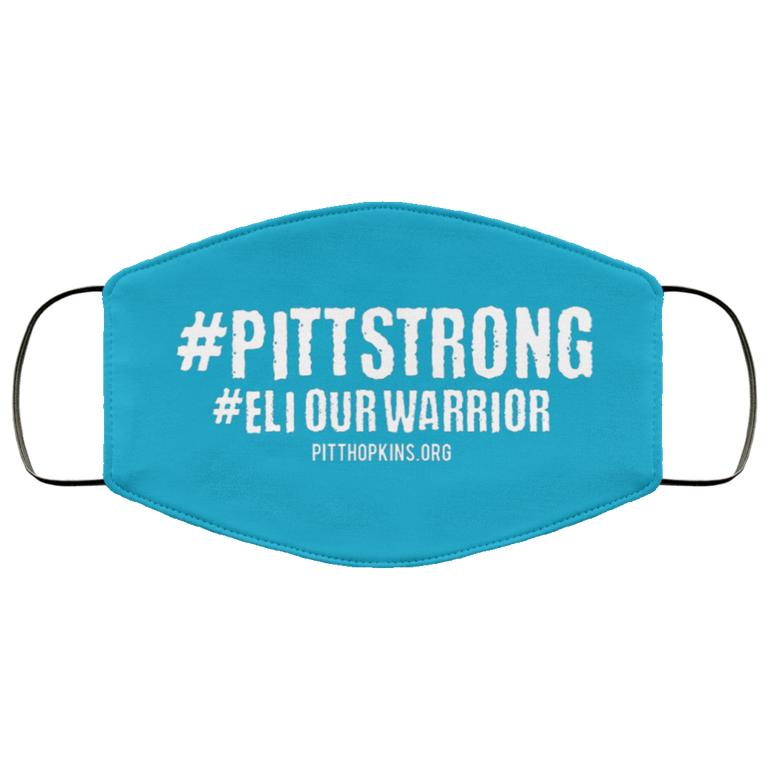 Eli Our Warrior 'Pitt Strong'  Face Mask