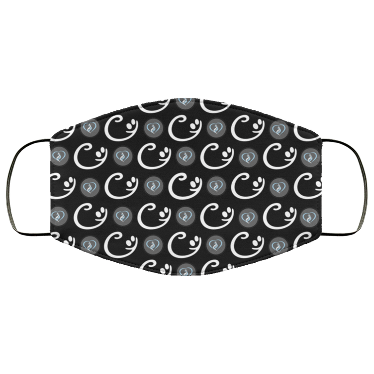 Pitt Smiley and Heart Face Mask