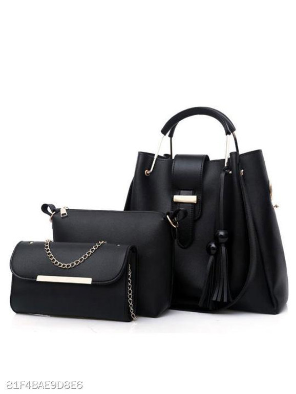 New Style Two Pieces Plain Shoulder Bag