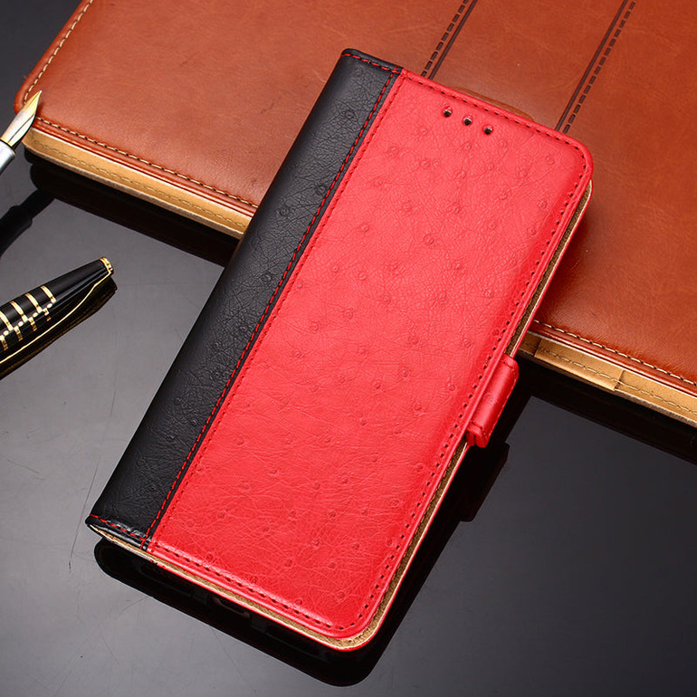 Ostrich Pattern Leather Wallet Flip Magnet Cover Case For Google Pixel 4A