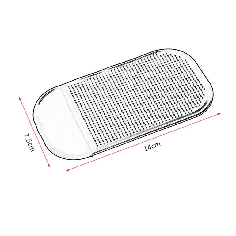 Black/White Anti-Slip Dash Pad