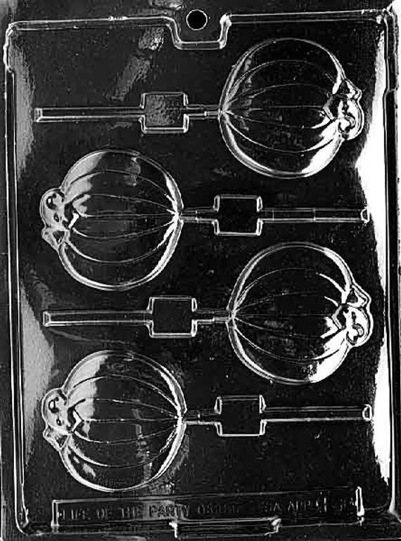 Plain Pumpkin Lollipop- chocolate mold