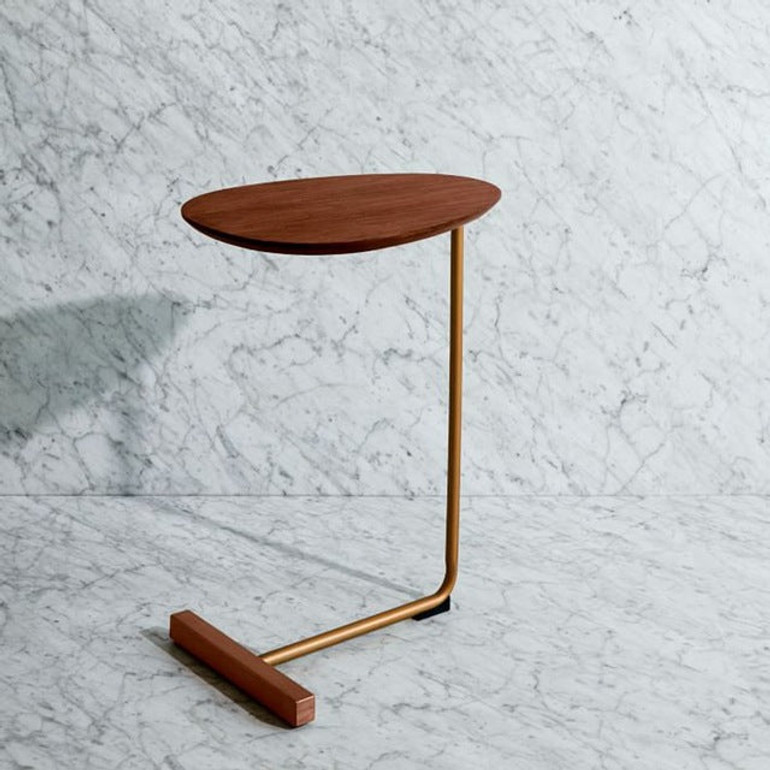 Solid Wood Side Oval Table