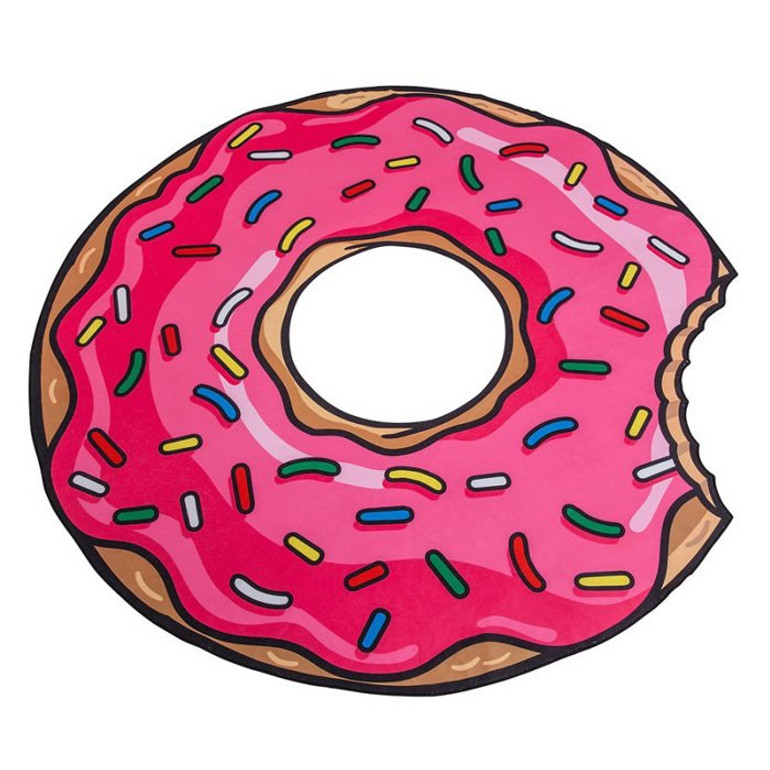 Sprinkled Donut Beach Towel