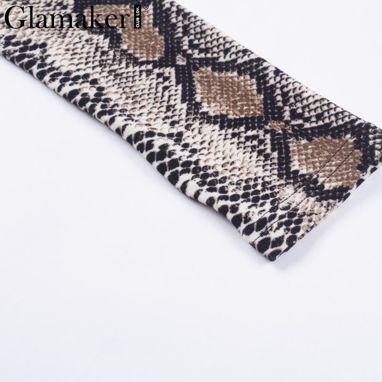 Sexy Bodycon Snake Dress
