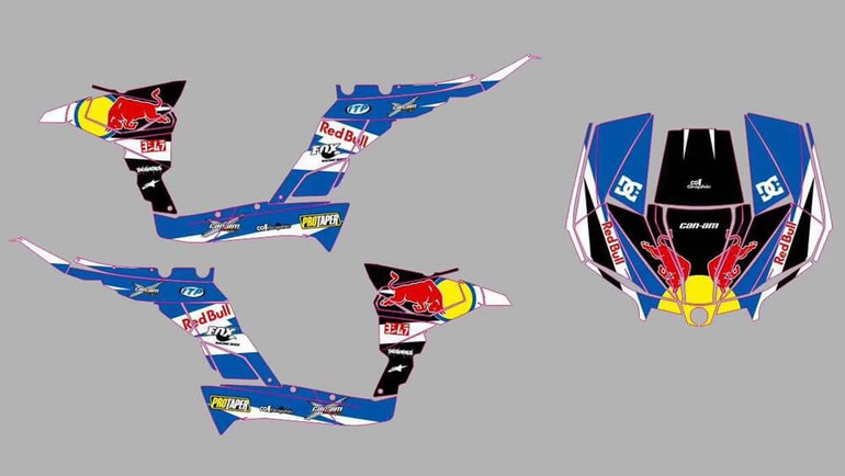 Polaris RZR 1000 XP 2013-2018 Full Custom UTV Graphics Backgrounds Sticker Decals Wrap Kit