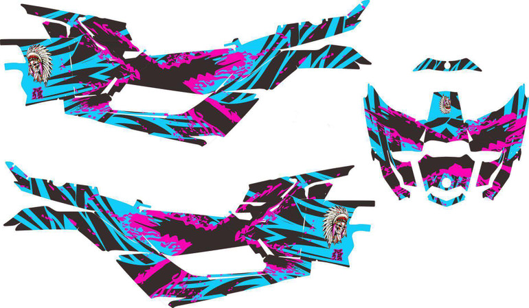 Can-Am BRP Maverick X3/X DS/ X RS 2016-2018 Graphics Kit Utv Side X Side Backgrounds Stickers Decals Custom