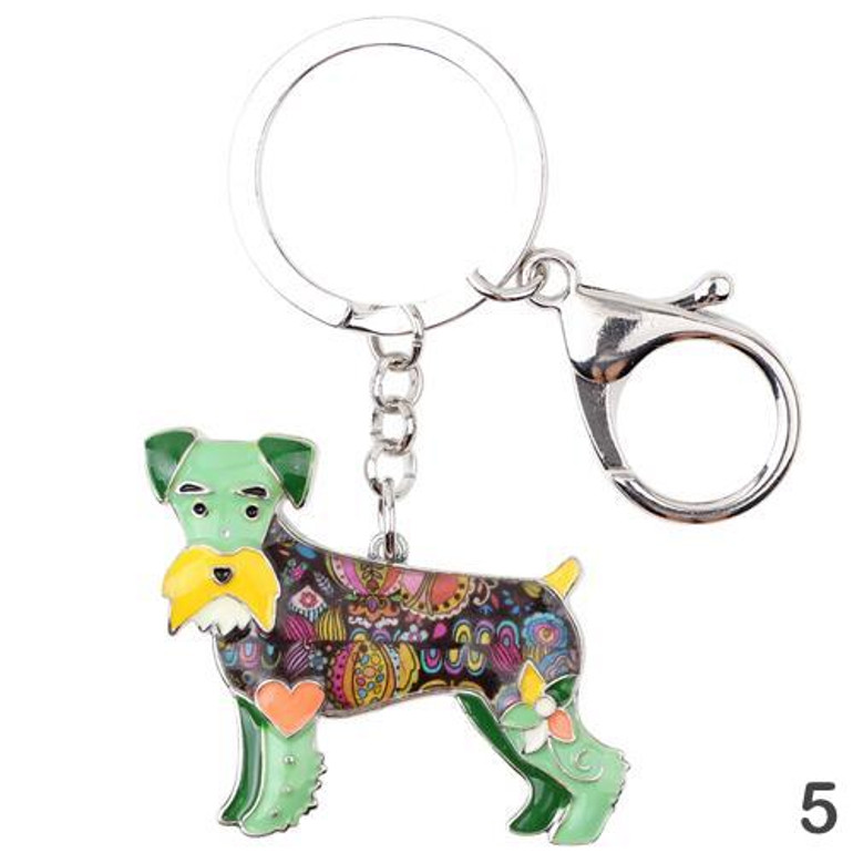 Vicky Schnauzer Keychain