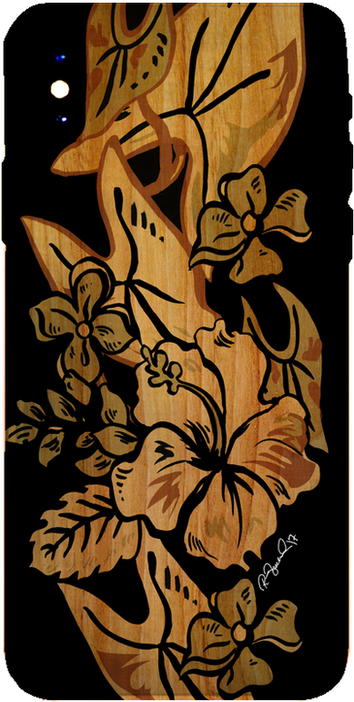 PMC iPhone 8 Case - Hawaiian Tropical in Wood