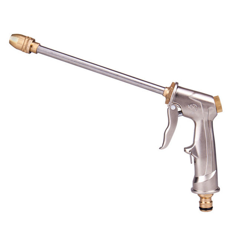 High Pressure Power Washer Water Jet Watering Gun High-grade Metal Plating Water Gun Powerful Hose Nozzle Car Water Spray Tool