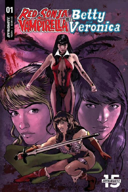 RED SONJA & VAMPIRELLA MEET BETTY & VERONICA #1 CAT STAGGS VARIANT