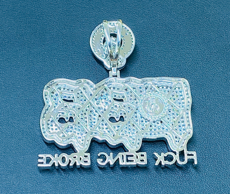 FBB CUSTOM DIAMOND PENDANT ICED OUT