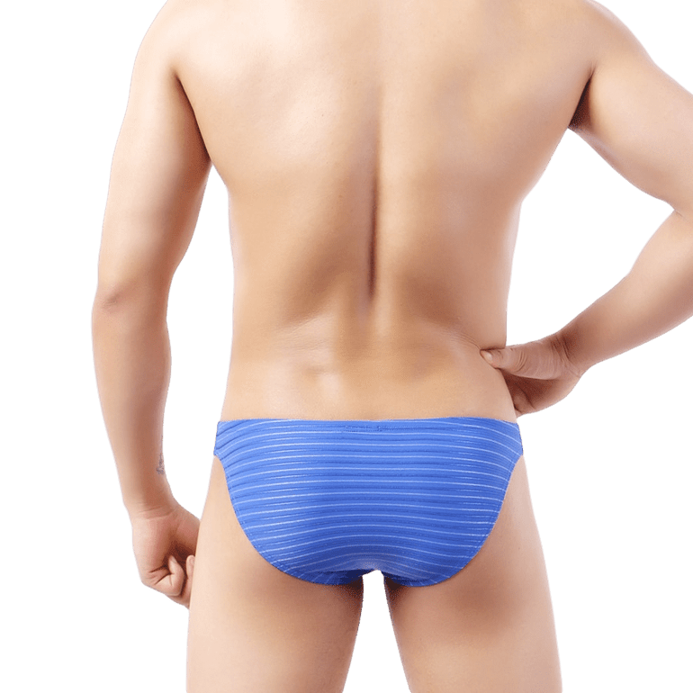 Light Striped Bikini Bulge Briefs