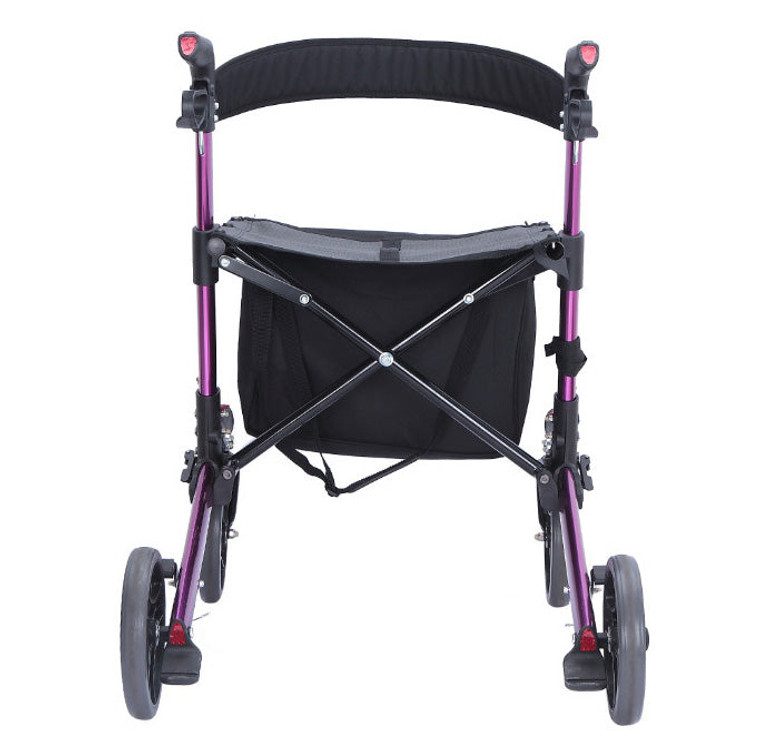 Thick Backrest Aluminium Rollator(Purple)