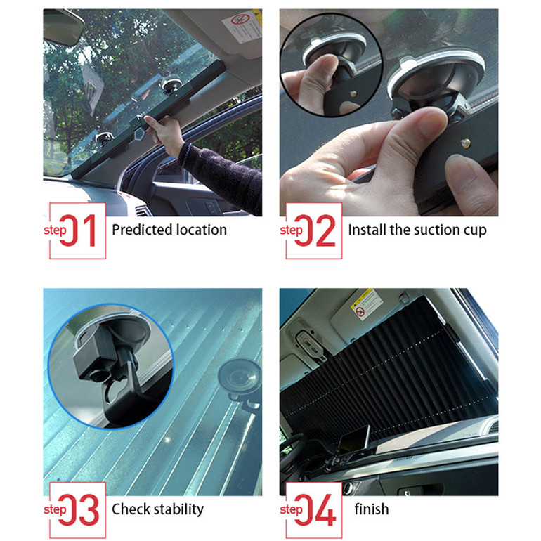 Car Sun Shade, Windshield Sun Shade For Auto Interior Front Window, Retractable Sun Visor 2020 New