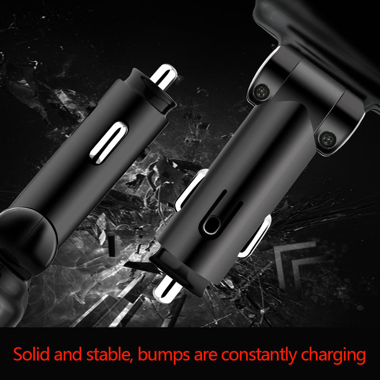 Car Charger, 12V Auto 2-Socket Cigarette Lighter Splitter