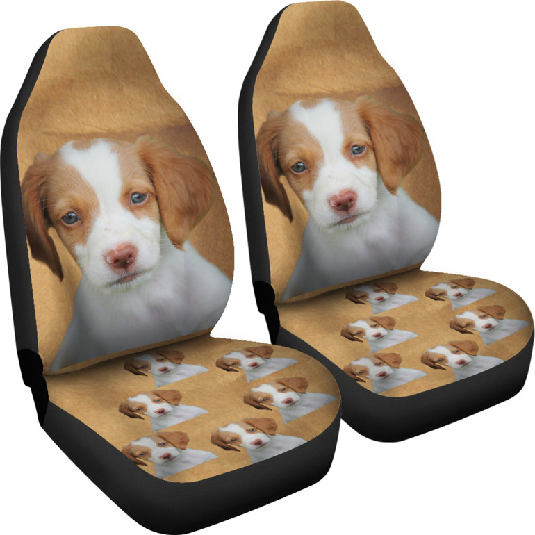 Brittany Spaniel Car Seat Cover (Set of 2)