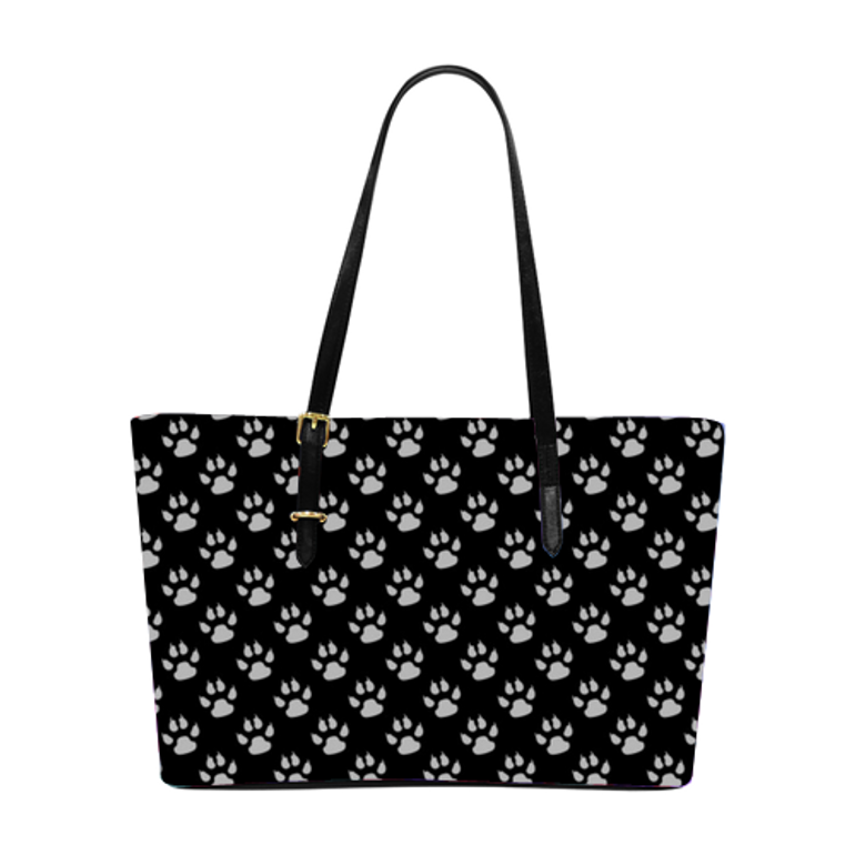 Dog Lover PUC Leather Tote Bag