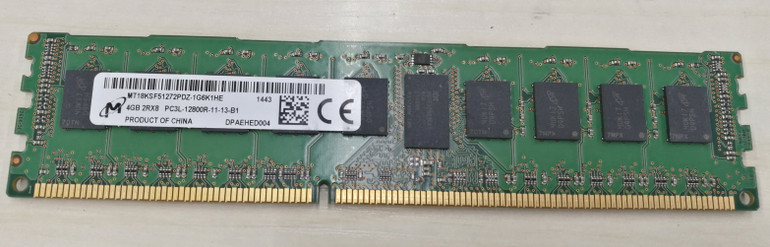 MICRON MT18KSF51272PDZ-1G6K1HF DDR3L 4GB 1600Mhz 2Rx8 PC3L-12800 DDR3-1600MHz ECC Unbuffered CL11 240-Pin DIMM 1.35V Memory module for Server