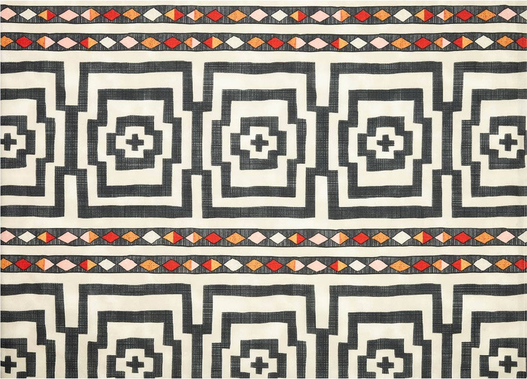 Preorder Justina Blakeney Hypnotic Shower Curtain: Black