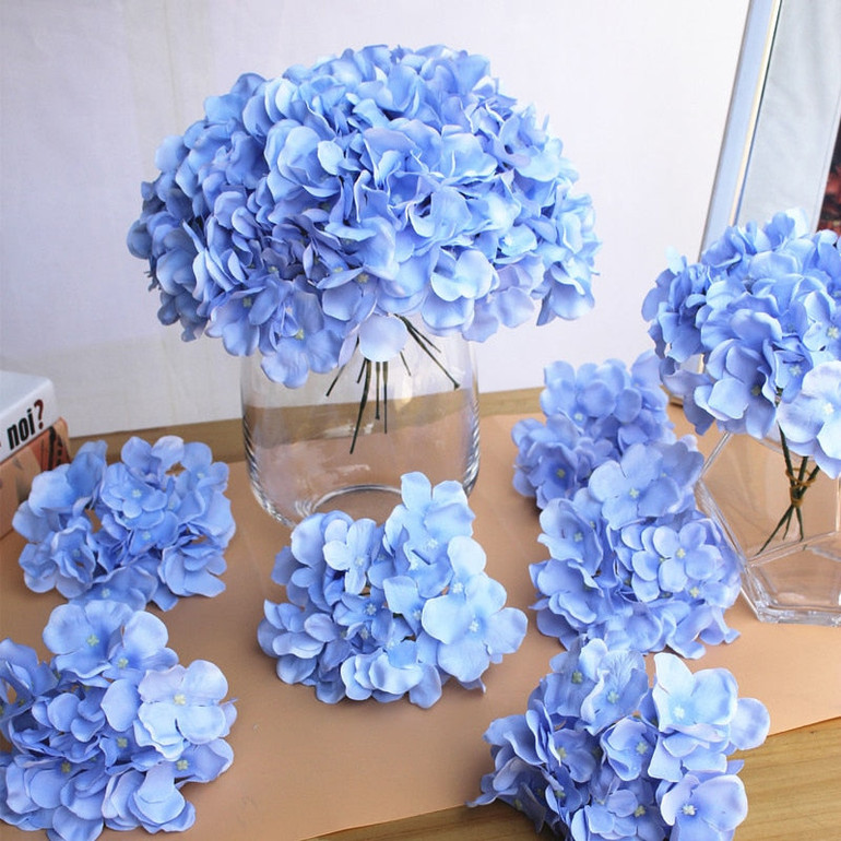 Hydrangea Flower Bouquet Artificial Silk Hydrangea