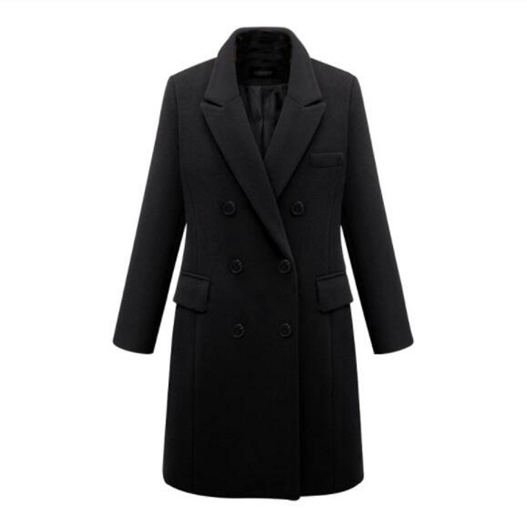 Long woolen coat wool coat in windbreaker Long woolen coat wool coat in windbreaker