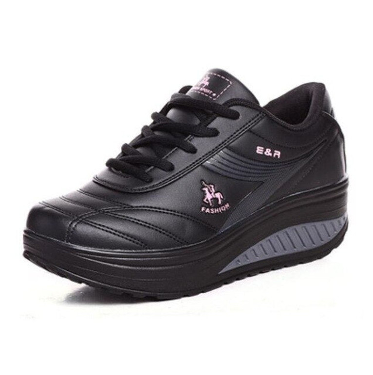 2018 NEW Women Sneakers Wedges Platform Body Shaping Shoes Shape Ups Fitness Shoes Slimming Swing For Female weightlifting shoes