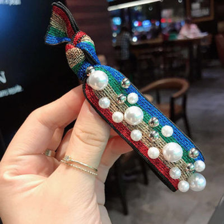 MYHFKK2019 hot fashion headwear Pearl Hair Clip Snap Hair Barrette Stick Hairpin Hair female hair jewelry inlaid hairpin FJ011